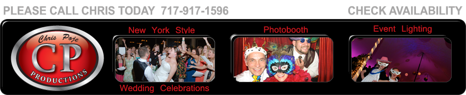 Chris Poje Productions, Lancaster Wedding DJ and Entertainment